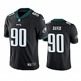 Nike Men & Women & Youth Eagles 90 Jordan Davis Black Vapor Untouchable Limited Jersey,baseball caps,new era cap wholesale,wholesale hats